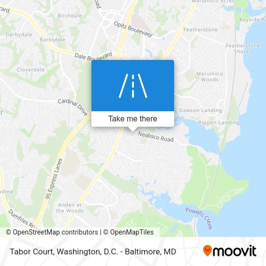 Tabor Court map