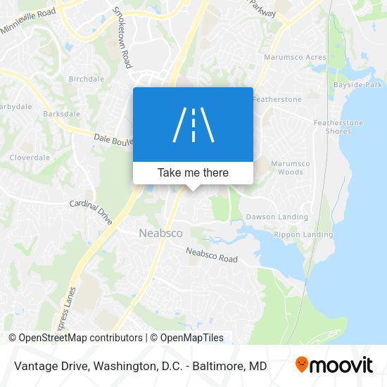 Vantage Drive map