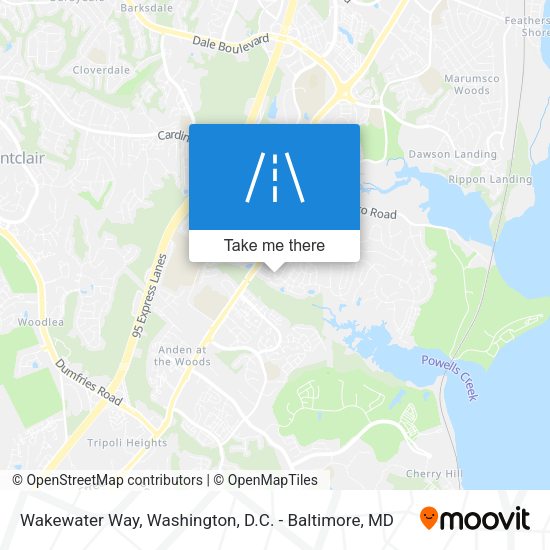 Wakewater Way map