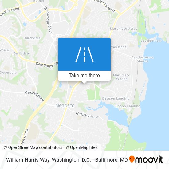 William Harris Way map