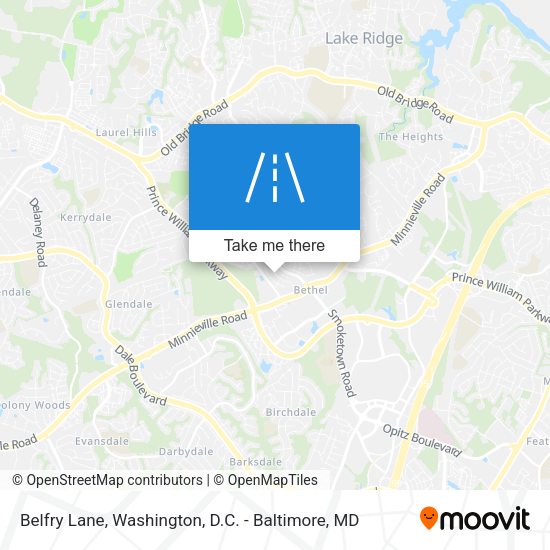 Belfry Lane map
