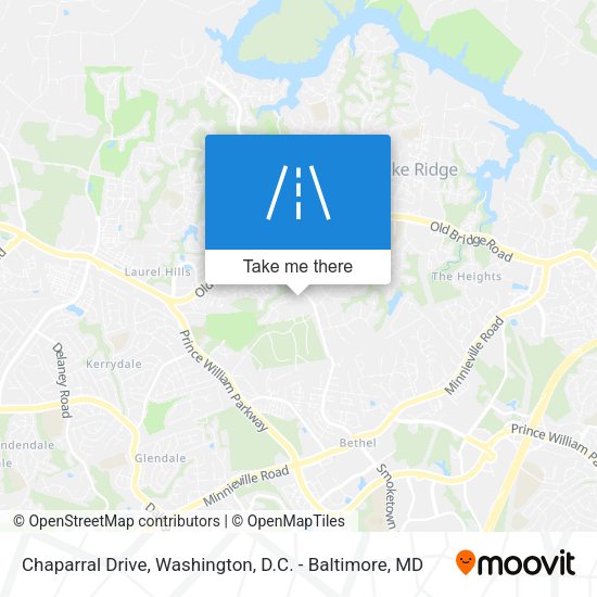 Chaparral Drive map
