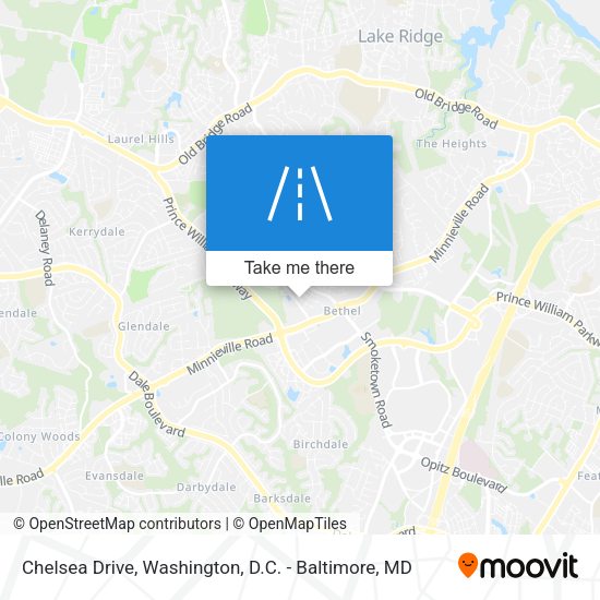 Chelsea Drive map