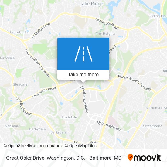 Mapa de Great Oaks Drive
