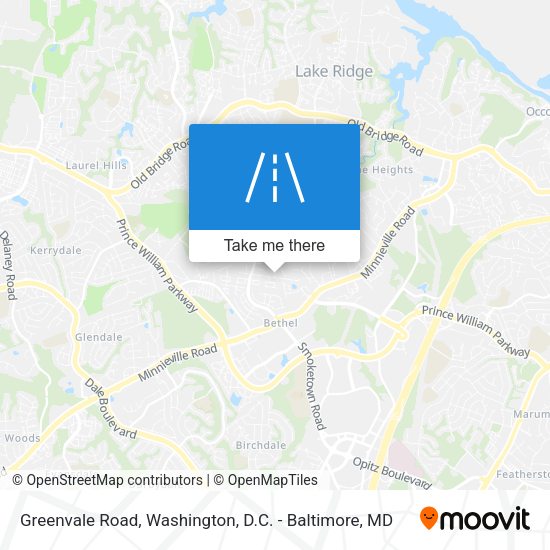 Greenvale Road map