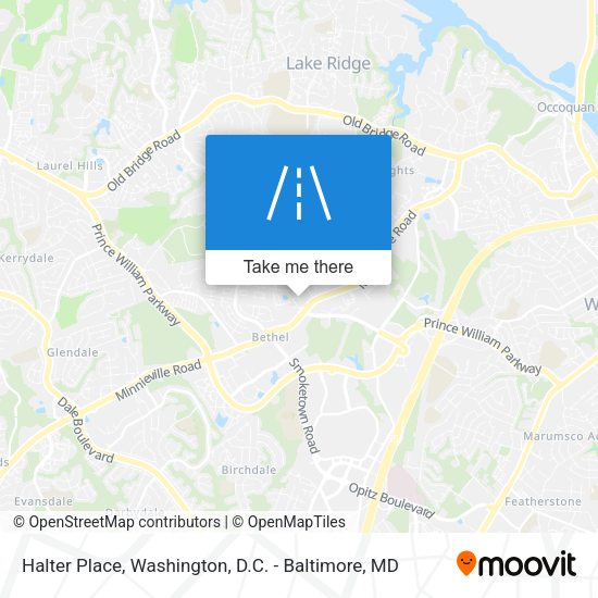 Mapa de Halter Place