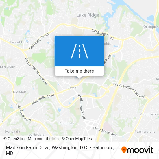 Madison Farm Drive map