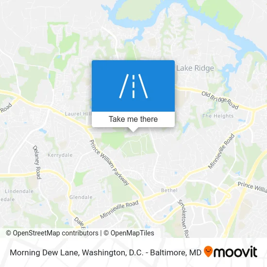 Morning Dew Lane map