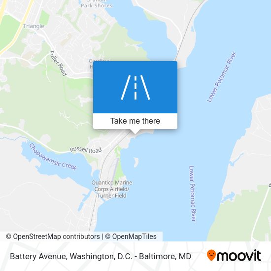 Battery Avenue map