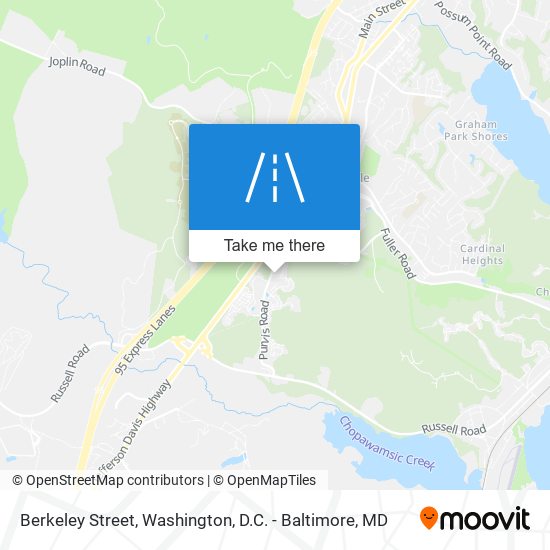 Berkeley Street map