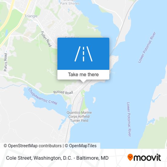 Cole Street map