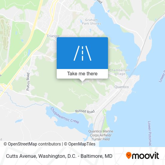 Mapa de Cutts Avenue