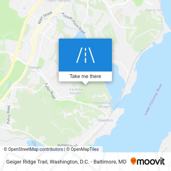 Geiger Ridge Trail map