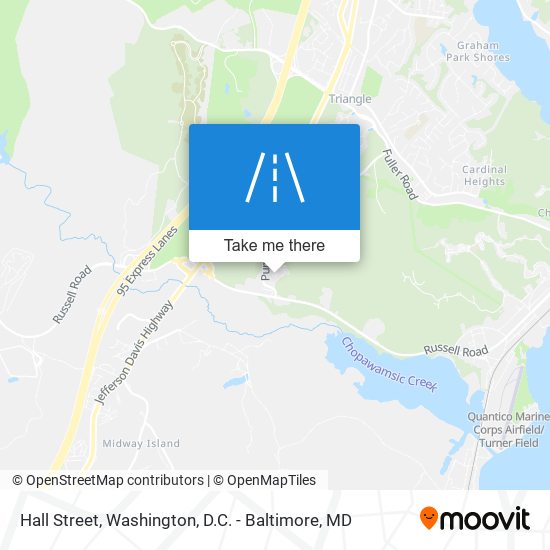 Mapa de Hall Street
