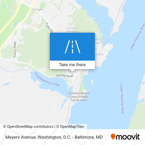 Mapa de Meyers Avenue