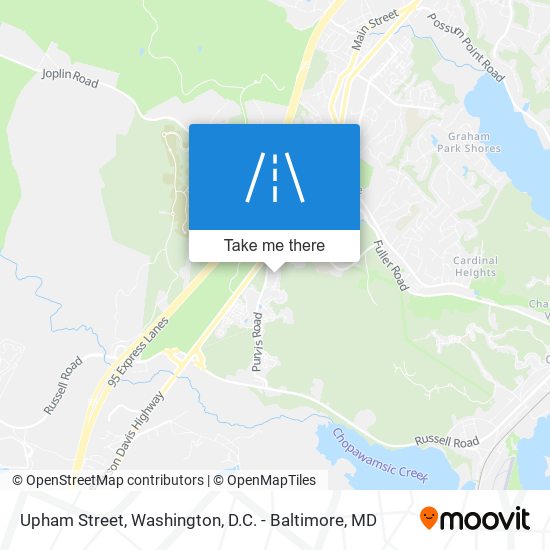 Upham Street map