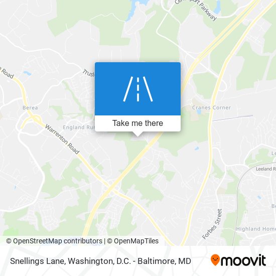 Snellings Lane map