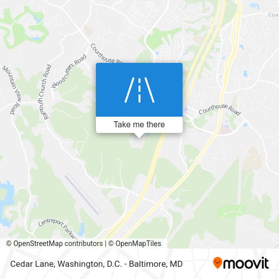 Mapa de Cedar Lane