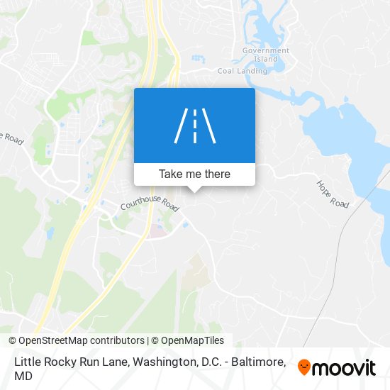 Mapa de Little Rocky Run Lane