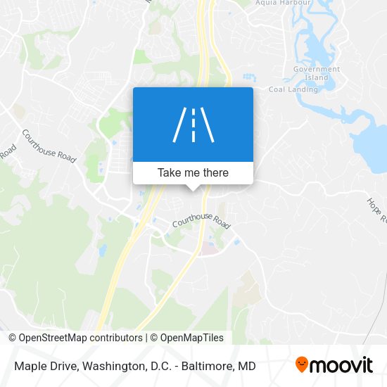 Maple Drive map