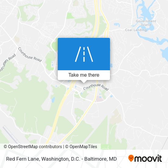 Red Fern Lane map