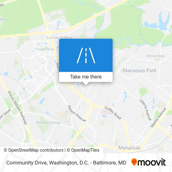 Community Drive map