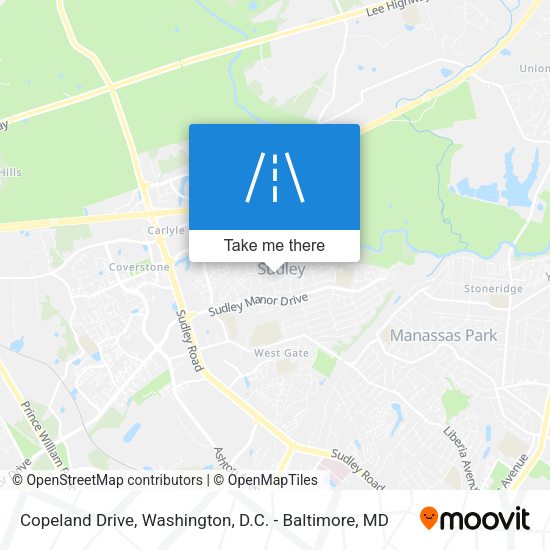 Copeland Drive map