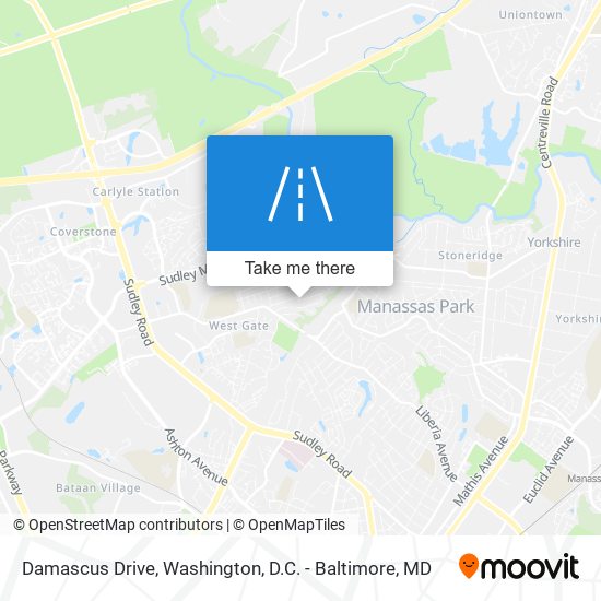 Damascus Drive map