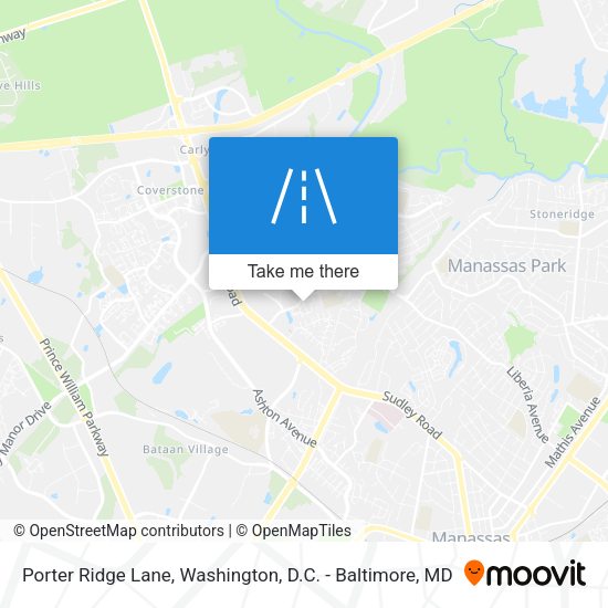 Porter Ridge Lane map