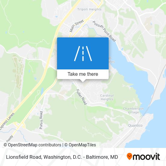 Mapa de Lionsfield Road