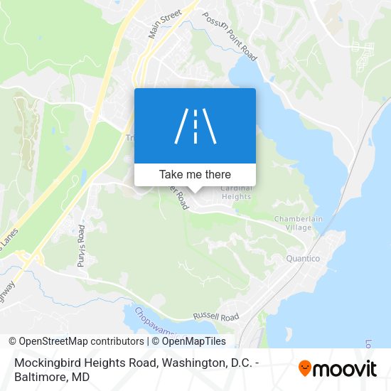 Mapa de Mockingbird Heights Road