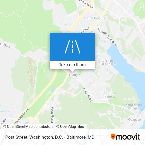 Post Street map