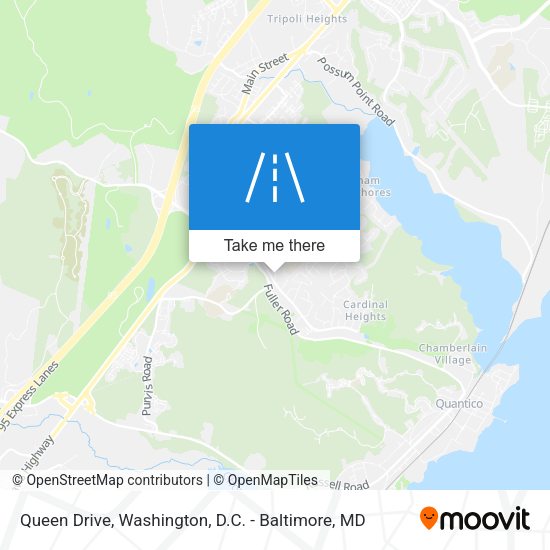 Queen Drive map