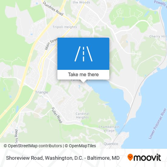 Shoreview Road map