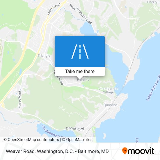 Weaver Road map
