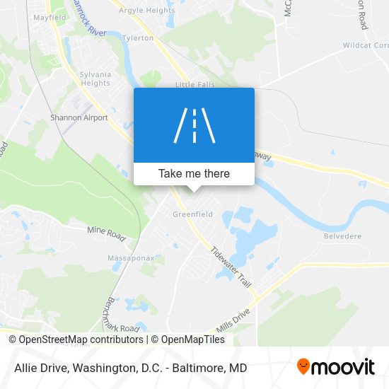 Mapa de Allie Drive