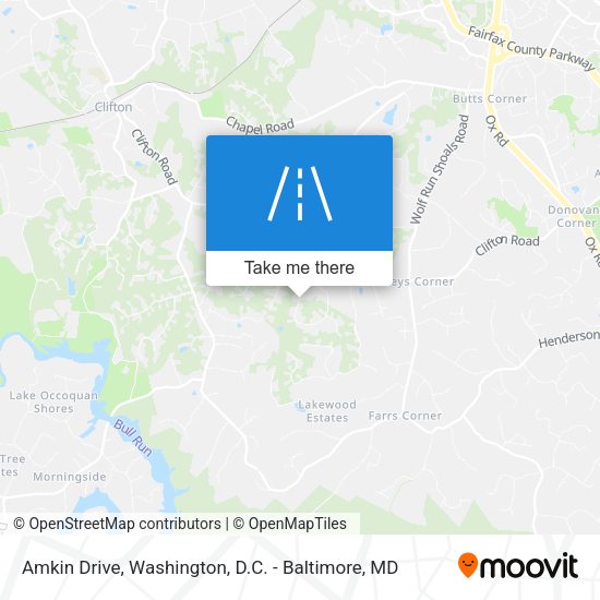 Amkin Drive map