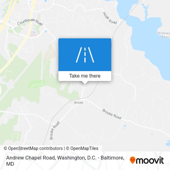 Andrew Chapel Road map