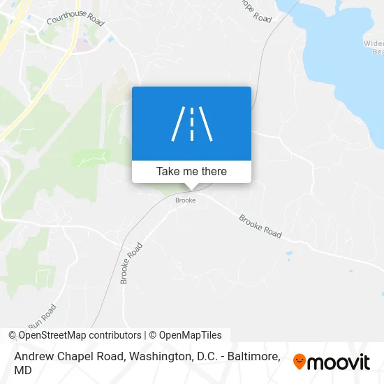 Andrew Chapel Road map