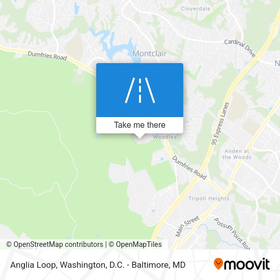 Anglia Loop map