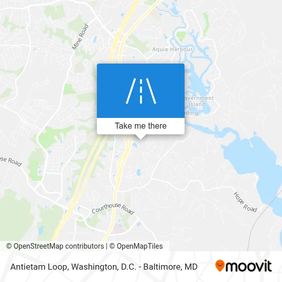 Antietam Loop map
