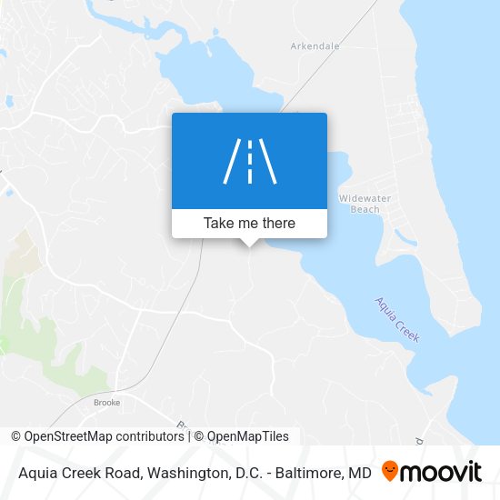 Mapa de Aquia Creek Road