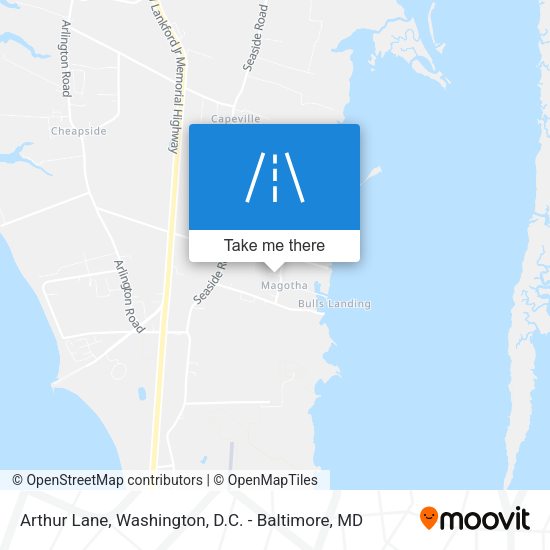 Arthur Lane map