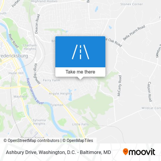 Ashbury Drive map