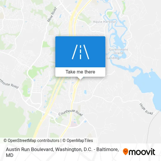 Austin Run Boulevard map