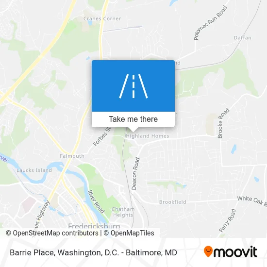 Barrie Place map