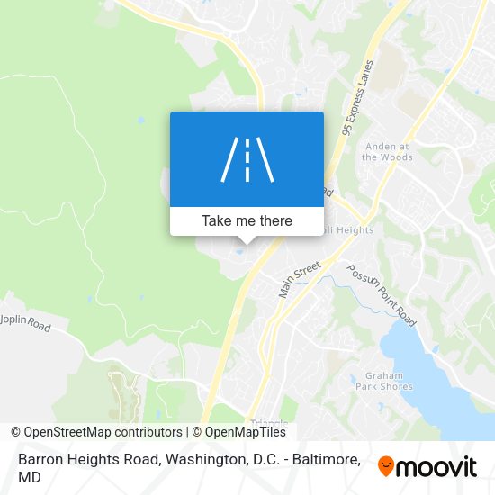 Barron Heights Road map