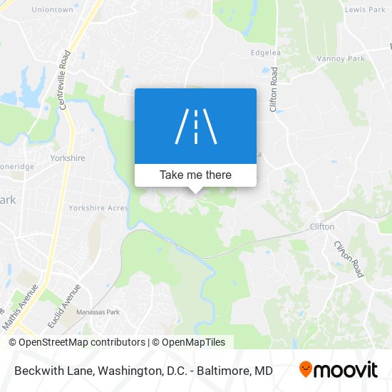 Mapa de Beckwith Lane