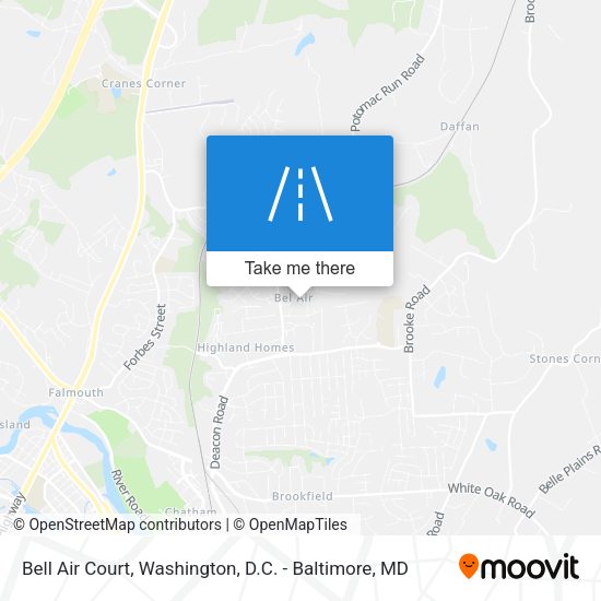 Bell Air Court map
