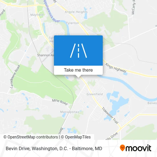 Bevin Drive map